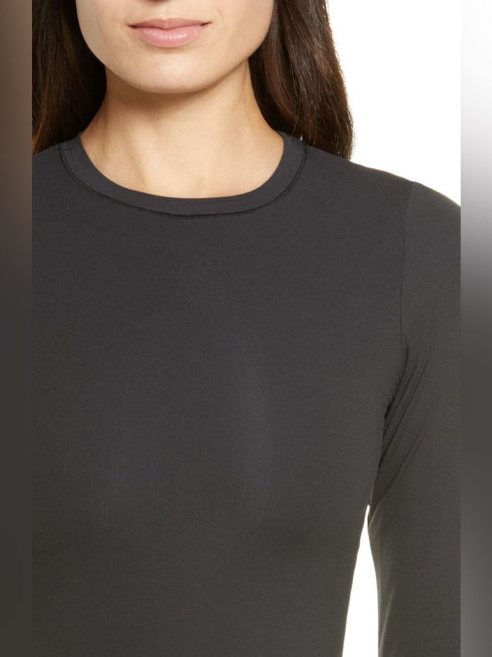 SKIMS Fits Everybody Crew Neck Long Sleeve Dress Size Medium - Picture 6 of 6